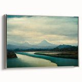 Framed wall art collection featuring a serene beach landscape design with silver accents, showcasing a tranquil ocean view and vibrant colors, perfect for home decor.