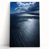 Vibrant stretched canvas wall art showcasing a serene beach landscape with soft waves and golden sands, perfect for home decor and relaxation themes.