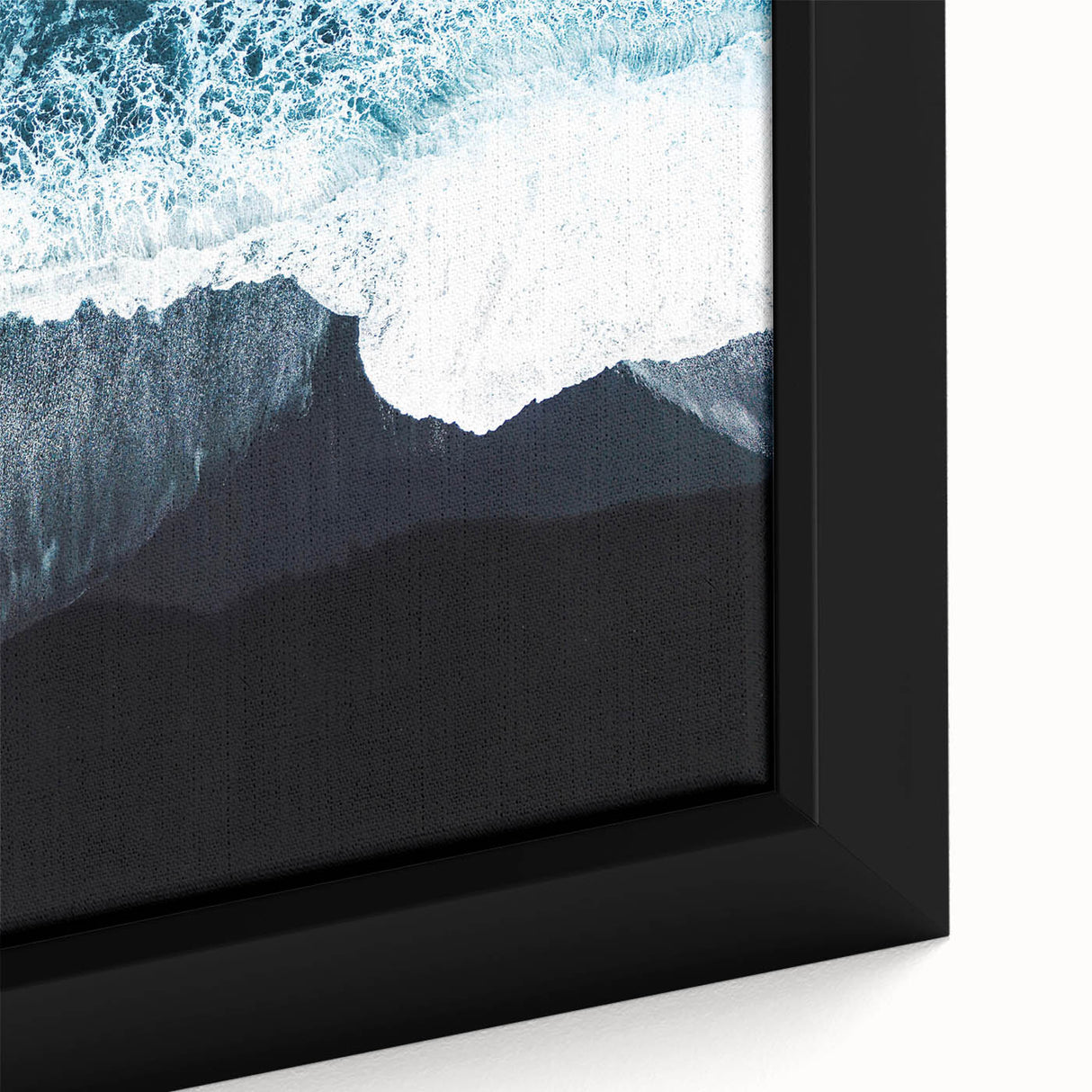Framed canvas wall art showcasing a serene beach landscape design with vibrant colors and intricate details, ideal for home decor and relaxation.