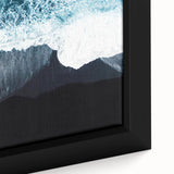 Framed canvas wall art showcasing a serene beach landscape design with vibrant colors and intricate details, ideal for home decor and relaxation.