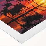 Vibrant rolled canvas wall art showcasing a serene beach landscape with soft waves and golden sands, ideal for brightening home decor and evoking a calming atmosphere.