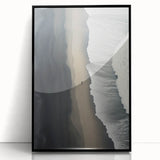 Framed acrylic wall art showcasing a serene beach landscape design, featuring vibrant colors and detailed textures, perfect for home decor.