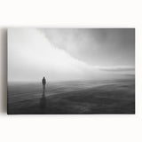 Vibrant stretched canvas wall art showcasing a serene beach landscape, featuring soft waves and a colorful sunset, perfect for home decor enhancement.
