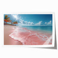 Beautiful rolled print showcasing a serene beach landscape with vibrant colors, designed for wall art collection. Perfect for home decor or art enthusiasts.