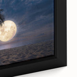 Framed wall art collection showcasing a vibrant beach landscape, featuring vivid blue ocean waves and golden sandy shores, perfect for home decor inspiration.