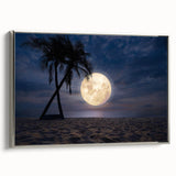 Framed wall art collection showcasing serene beach landscapes, featuring vibrant colors and silver accents, perfect for enhancing modern home decor.