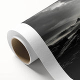 Vibrant rolled canvas showcasing a serene beach landscape with golden sands and turquoise waves, ideal for coastal-themed decor, packaged securely for delivery.