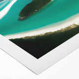 Vibrant rolled canvas print showcasing a serene beach landscape at sunset, featuring soft pastel colors and gentle waves, perfect for home decor.