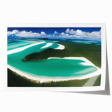 Stunning rolled print of a serene beach landscape, showcasing soft waves and golden sands under a vibrant sunset, perfect for coastal home decor.