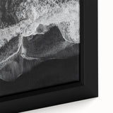 Framed close-up of a vibrant beach landscape wall art piece, showcasing vivid colors and detailed textures, perfect for home decor or coastal themes.