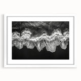 Framed wall art collection featuring a serene beach landscape design with a white mat, perfect for home decor. Ideal for coastal-themed interiors, showcasing tranquil ocean waves and sandy shores.