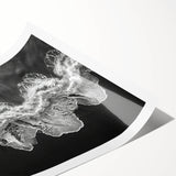 Vibrant rolled print of a serene beach landscape, showcasing soft pastel colors and gentle waves, ideal for home decor or art collection. Packaged securely in a protective tube.