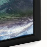 Framed wall art featuring a vibrant beach landscape design with vivid colors and intricate details, perfect for enhancing home decor and creating a serene atmosphere.