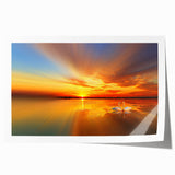 Vibrant rolled canvas print showcasing a serene beach landscape with soft pastel colors, perfect for enhancing home decor. This artwork captures a tranquil ocean scene, ideal for coastal-themed interiors.