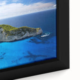 Framed canvas wall art showcasing a serene beach landscape design, featuring soft pastel colors and intricate details that evoke tranquility and relaxation. Ideal for home decor enthusiasts seeking coastal-themed artwork to enhance interior spaces.