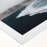 Vibrant rolled canvas showcasing a serene beach landscape design with soft pastel colors and gentle waves, perfect for enhancing home decor.