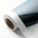 Rolled canvas art piece showcasing a vibrant landscape with a bridge, featuring rich colors and intricate details, ideal for modern home decor.