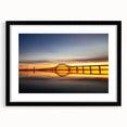 Framed landscape wall art collection featuring a bridge design with a black mat, showcasing intricate details and high-quality craftsmanship, ideal for modern decor.