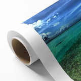 Rolled canvas art showcasing a stunning landscape bridge design, featuring vibrant colors and intricate details, ideal for modern home decor and artistic spaces.