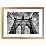Framed wall art collection showcasing beautifully designed landscapes and bridges, featuring a gold matte finish and elegant framing, perfect for home decor enhancement.