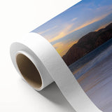 Rolled canvas wall art showcasing a vibrant landscape with a bridge, perfect for home decor. The artwork features rich colors and intricate details, emphasizing nature's beauty. Ideal for enhancing living spaces or offices.