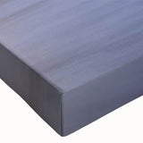 Close-up of a stretched canvas artwork showcasing a vibrant landscape bridge design, featuring rich colors and intricate details, perfect for modern home decor.