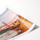 Stunning rolled canvas print showcasing a vibrant landscape with a bridge, perfect for home decor. Ideal for enhancing living spaces with artistic flair.