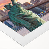 Rolled canvas wall art showcasing a vibrant landscape bridge design, featuring rich colors and intricate details, ideal for home decor enhancement.