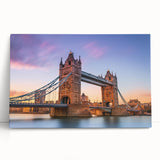 Stretched canvas wall art showcasing a vibrant landscape bridge design, featuring rich colors and intricate details, perfect for modern home decor.
