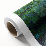 Stunning rolled canvas artwork showcasing a vibrant landscape bridge design with rich colors and intricate details, perfect for enhancing any wall decor.