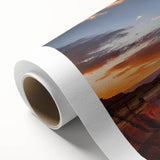 Stunning rolled canvas depicting a vibrant canyon landscape with rich colors and intricate details, perfect for enhancing any interior decor.