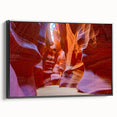 Framed canvas wall art showcasing a stunning canyon landscape design, featuring rich colors and intricate details, ideal for enhancing modern home decor.