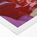 Vibrant rolled canvas wall art showcasing a stunning canyon landscape design, featuring rich earthy tones and intricate details, perfect for home decor.