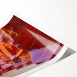 Stunning rolled print of a vibrant canyon landscape, showcasing rich earthy tones and intricate textures, ideal for home decor enthusiasts seeking nature-inspired wall art.