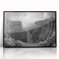 Framed acrylic wall art collection showcasing a vibrant landscape of canyons, featuring rich earth tones and dramatic textures, perfect for enhancing home décor.