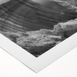 Vibrant rolled canvas depicting a stunning canyon landscape with rich colors and intricate details, ideal for home decor or art enthusiasts.