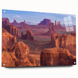 Acrylic glass wall art showcasing a stunning canyon landscape design, featuring vibrant colors and intricate details, ideal for home decor. Perfect for nature lovers seeking artistic inspiration.