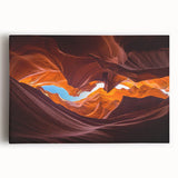Stretched canvas wall art depicting a vibrant canyon landscape, showcasing rich colors and intricate details, perfect for home decor and nature enthusiasts.