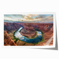 Stunning rolled print of a vibrant canyon landscape featuring rich earthy tones and dramatic rock formations, perfect for home decor or art enthusiasts.