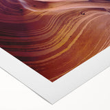 Stunning rolled canvas wall art showcasing a vibrant canyon landscape design with rich earthy tones, perfect for enhancing modern home decor.