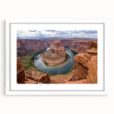 Framed wall art collection showcasing stunning canyon landscapes, featuring a sleek white mat and frame, perfect for home decor and enhancing interior spaces.
