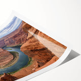 Vibrant rolled print showcasing a stunning canyon landscape design, featuring rich earthy tones and intricate details, ideal for home decor and nature lovers.