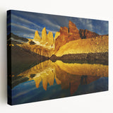 Stretched canvas wall art featuring a vibrant canyon landscape design, showcasing rich colors and intricate details, perfect for home decor enhancement.
