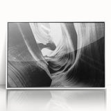 Framed acrylic wall art showcasing a stunning canyon landscape design, featuring vibrant colors and intricate details, perfect for modern home decor.