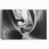 Stretched canvas wall art featuring a vibrant landscape of colorful canyons, showcasing rich hues of red, orange, and blue in a modern design. Perfect for enhancing interior decor with nature-inspired aesthetics.