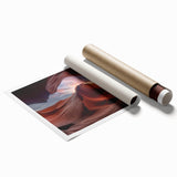 Vibrant rolled wall art print showcasing a stunning canyon landscape design, featuring rich earth tones and intricate details, ideal for enhancing home decor.