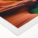 Vibrant rolled canvas wall art showcasing a stunning canyon landscape design in rich earthy tones, ideal for enhancing home decor and creating a serene atmosphere.