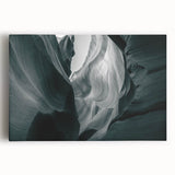 Vibrant stretched canvas wall art showcasing a stunning canyon landscape, featuring warm earthy tones and intricate details, ideal for home decor enhancement.