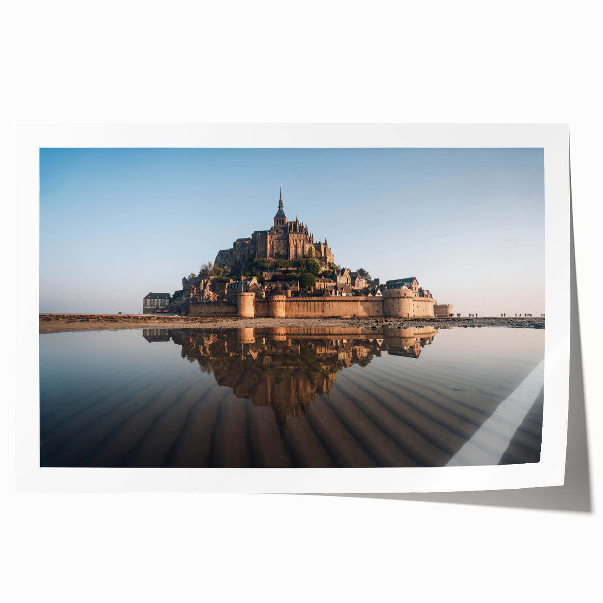 Rolled print showcasing a vibrant landscape castle design, featuring intricate details and rich colors, ideal for enhancing home decor and artistic spaces.