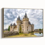 Framed wall art collection showcasing a scenic landscape with majestic castles, featuring a gold frame. Ideal for home decor and art enthusiasts.